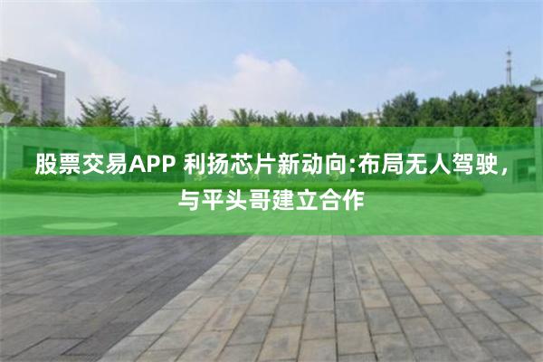 股票交易APP 利扬芯片新动向:布局无人驾驶，与平头哥建立合作