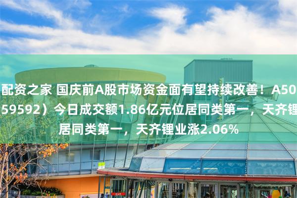 配资之家 国庆前A股市场资金面有望持续改善！A50ETF基金（159592）今日成交额1.86亿元位居同类第一，天齐锂业涨2.06%